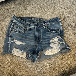 american eagle next level stretch jean shorts size 4